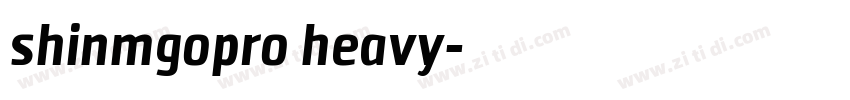 shinmgopro heavy字体转换